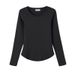 Selected Pure Cotton Round Neck Long Sleeved T-Shirt For Women In The Autumn Of 2025, With An Inner Curved Top And A_ecoleips.com