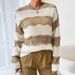 3D Textured Cable Knit Sweater Women's Loose Fit Long Sleeve Round Neck Pullover - Casual & Office Elegance, Fall Winter Staple_ecoleips.com