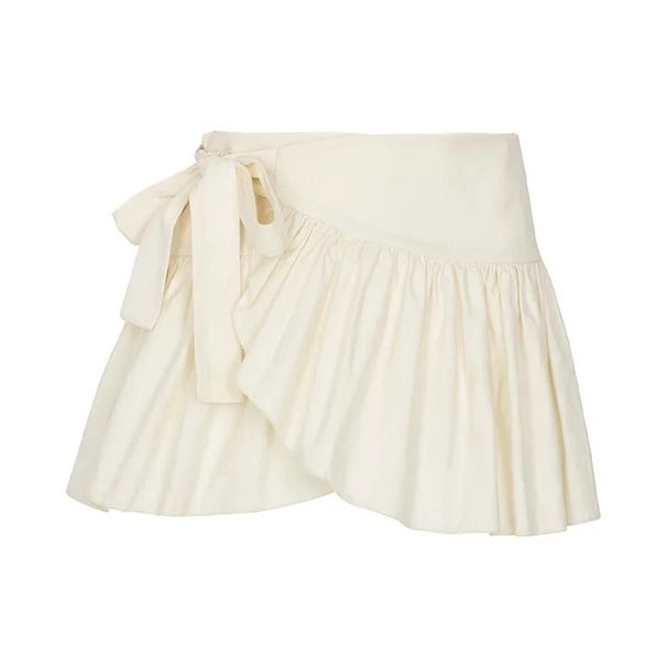 European And American Swimsuit New Pure Desire Style Chest Pleated One Piece Swimsuit Short Skirt Suit Female_ecoleips.com