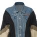 K Personalized Niche Denim Patchwork Contrasting Loose Fit Jacket, Baseball Jacket, Top_ecoleips.com