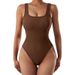 Women's Clothing High-End Seamless Padded Bodysuit For Women American Style Yoga Suit Summer Thong Nude Feel_ecoleips.com