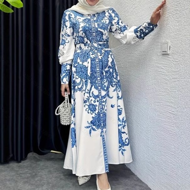 Women's Casual Fashion Temperament Elegant Vacation Contrast Color Open Button Long Coat_ecoleips.com