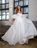 Tulle DressNew Style Puff Sleeves Petite French Hepburn Style Wedding Reception Light Wedding Dress_ecoleips.com