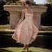 Cross-Border New High-End European And American Women's Fashion Sexy Halter Floral Dress Long Slim Vacation Style Gown_ecoleips.com