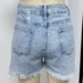 K High-waisted Distressed Frayed Denim Shorts For Women_ecoleips.com