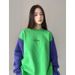 Chic, Beautiful, Fashionable, Color-blocked, New Winter Clothing, Casual Style, High-end Feel, Women's Sweatshirt ZQ7057_ecoleips.com