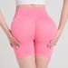 Women's Clothing Summer New High Waist Peach Hip Yoga Pants Fitness Exercise Abdomen Cycling Tights Three Quarter Shorts Hot Pants_ecoleips.com