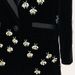 Women’s Slim-Fit Velvet Blazer With Diamond Beading – Elegant Office & Evening Jacket, Black, S-XXXL_ecoleips.com
