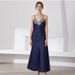 Women's Faux Silk Pajamas, Lace Sexy V-neck Long Camisole Nightdress, Home Wear, One-piece Wholesale_ecoleips.com