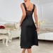 European And American Cross-Border Sexy Camisole Nightdress Solid Color Satin Pure Desire Lace French High-End Home_ecoleips.com