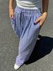 Aria Basics 2025 European And American Cross-border New Striped Wide-leg With Drawstring Pockets, Casual Long Pants,_ecoleips.com