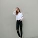 New Black Cropped Ripped Jeans For Women, Trendy Korean Style High-waisted Stretchy Slim-fit Skinny Pants_ecoleips.com
