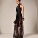 Sexy Halter Neck Lace Patchwork Waist Fitted Bodycon Skirt Style Dress For Women New_ecoleips.com