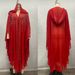 Verve Long Robe Muslim Shawl Hooded Cape Dress Batwing Sleeve Beaded Beige_ecoleips.com