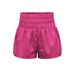 2025s Spring Summer New Women's Clothing Home Elastic High Waist Yoga Quick-Dry Sports Shorts_ecoleips.com