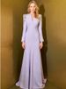 Newest Fashion 2025 Designer Party Vestido Women's Diamonds Beaded Split Long Maxi Dress Purple Glitter Rivet Tops PTF8_ecoleips.com