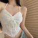 Women's Clothing Pure Desire Sexy Lace Halter Neck Tie Rope Sling Bow Design Hot Girl With Chest Pad Tube Top Beautiful Back Top Female_ecoleips.com