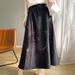 Heavy Embroidery Chinese-style Women's A-line Long High-end Elegant Horsehair Skirt, New National-style Acetate Satin_ecoleips.com