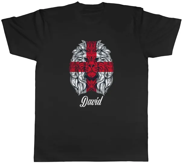 Women's T-Shirts Personalised England Lion Mens Unisex T-Shirt Tee Gift_ecoleips.com