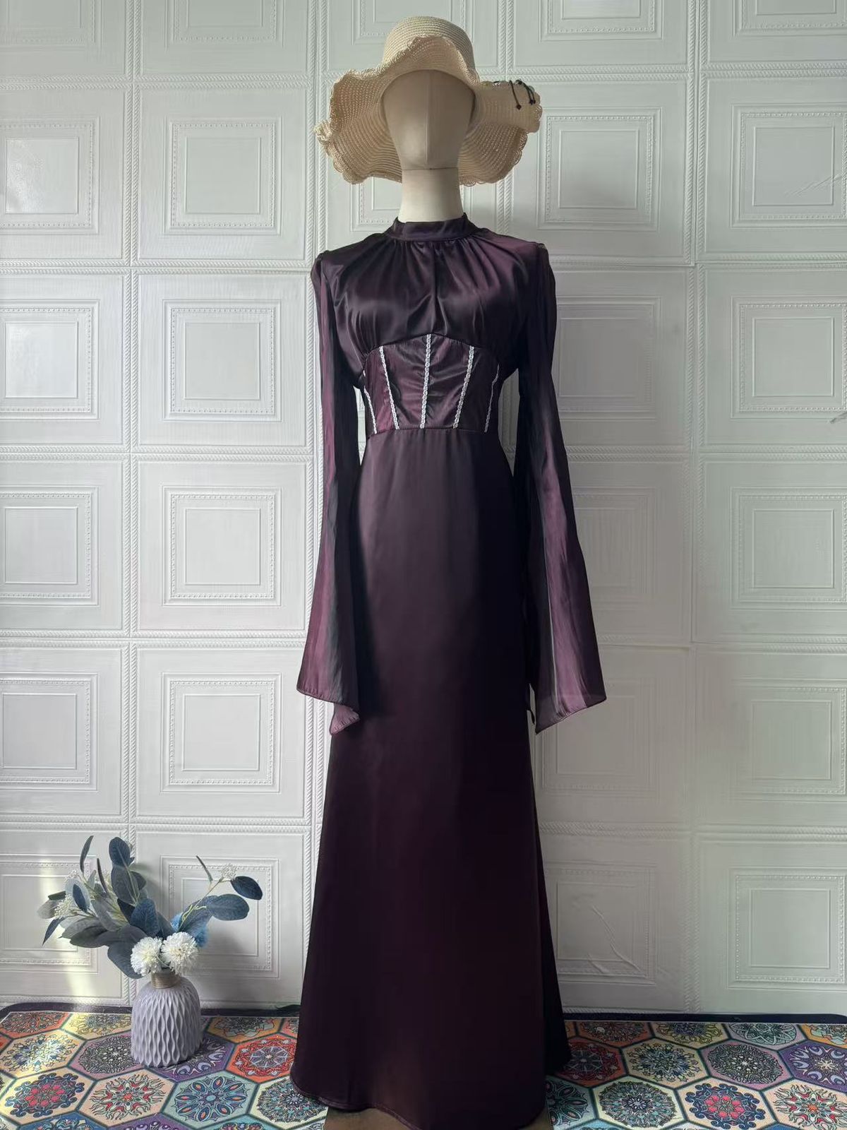 Women's Clothing Spring Elegant Stylish Long Sleeved Maxi Dress For Women Style Flowing Dress Long Sleeve For Formal & Casual For Women_ecoleips.com