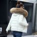 Women's Clothing New Down Cotton Jacket Women's Short Autumn And Winter Women's Cotton Coat Large Fur Collar Cotton Jacket_ecoleips.com