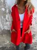 Women's Clothing Long Sleeve Hooded Casual Jacket - Cotton Blend, Loose Fit, Streetwear Style, Solid Color, S-5XL_ecoleips.com