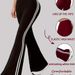 Women's Flared Yoga Pants – High-Waisted Wide-Leg Lounge Pants For Running, Gym & Casual Wear, Stretchy Polyester With Soft Drape_ecoleips.com