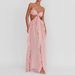 Popular European American Backless Chiffon Tulle Dress Sexy Strapless Ruffle Long Skirt Tie up Style in Stock_ecoleips.com
