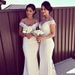 Elegant Long Lace Wedding Guest Dress – Floor-Length A-Line Gown With Train (White, S-XXL)_ecoleips.com