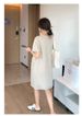 Maternity Summer Dress 2024 New Fashion Casual Sweet Age Reduction Loose Large Size Small T-shirt Skirt_ecoleips.com