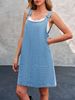 K New Denim Shoulder Strap Dress For Women, Fashionable Casual Dress For Women_ecoleips.com