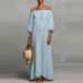 2026 Sexy One Shoulder Linen Long Dress Spring Casual Long Sleeves Loose Holiday Dress Summer Fashion Print Draped Party Dress_ecoleips.com