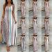 Summer Fashion Women's Sleeveless Long Dress Striped round Neck with Pocket Casual European American Style Spring/Autumn Wear_ecoleips.com