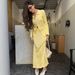 Women's Ruffled POLO Collar Long Sleeved Cardigan And Skirt Set European American Style Knit Sweater Set for Autumn Winter_ecoleips.com