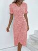 Summer Sweet Wind Sleeveless Halter-Top Dress Pure Color Sash Detail Short Skirt For Women European And American Style_ecoleips.com