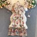 Women's Clothing Niche Hepburn Style Skirt New Contrast Color Bow Tie Collar Short Sleeve Slim Embroidered Flower Dress_ecoleips.com