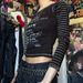 Women's Slim Fit Long Sleeve round Neck Top Sexy Letter Print European American Style Fashionable And Versatile Dark Color_ecoleips.com