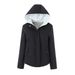 Women’s Fleece-Lined Hooded Puffer Jacket – Korean Style Quilted Coat With Polyester Padding For Casual & Campus Wear_ecoleips.com