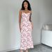 European American Style Women's Clothing 2026 Summer New Foreign Trade Hot Item Sexy Floral Strap Dress With Slit And_ecoleips.com