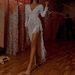 2025 Autumn Women's Fashion New Gold Foil Tassel Sleeve Slim Sexy Long Dress Evening Gown_ecoleips.com