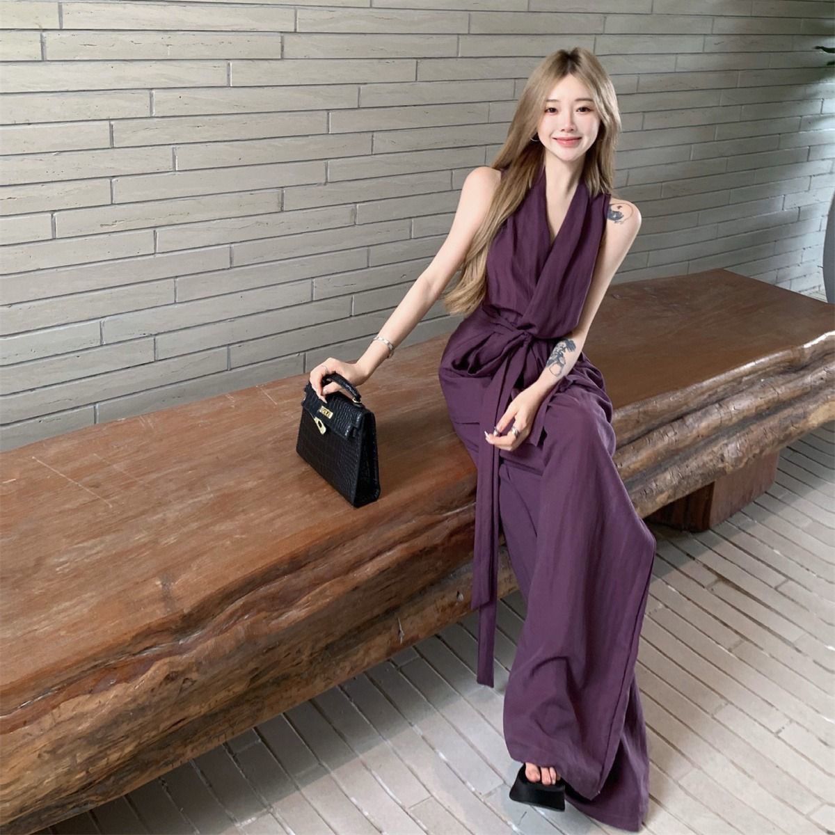 Waist-cinching Elegant Suit, High-end Slimming Simple Style, Easy To Match With Long Pants And A Vest For Sun Protection_ecoleips.com