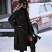Classic Double-Breasted Wool Coat For Women – Belted Trench Coat With Notched Lapel, Warm Winter Overcoat (Gray/Black/Khaki/Brown/Red, S-XXL)_ecoleips.com