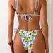 Floral Print Bikini Set For Women – Two-Tone Fabric Swimwear | High-Waisted & Adjustable Ties | Quick-Dry Polyester For Beach & Pool_ecoleips.com