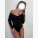 Elegant Off-Shoulder Pleated Slim Bodysuit Solid Color For Commuter Women's Jumpsuits & Rompers_ecoleips.com