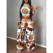 Women's Midriff Baring Two Piece Set Tank Top And Wide Leg Pants Sports Street Style Hip Hop Suit_ecoleips.com