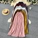 Women's Clothing Satin Skirt High Waist Slim A Line Hip Wrapped Drape Fishtail Mid Length Skirt_ecoleips.com