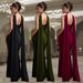 Fashion Women's Casual Elegant Long Skirt Ribbon Solid Color Dress_ecoleips.com