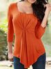 Women's Tops, Multiple Colors, Short Sleeve, Round Neck, Cotton Blend, Casual Wear, Everyday Use_ecoleips.com