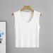 Women's Clothing Slimming Short Striped Camisole Vest Summer Versatile Outerwear Inner Wear Base Knitted Sweater Top_ecoleips.com