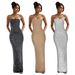 Elegant Back-Slit Sequin Evening Dress For Women – Stunning Off-Shoulder Formal Gown With High Waist (Black/Nude/White, S-Xxl)_ecoleips.com